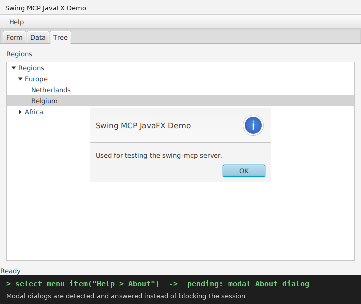 JavaFX modal Alert detected by Swing MCP